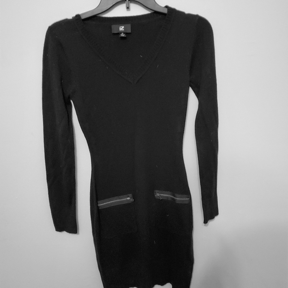 Black sweater dress
